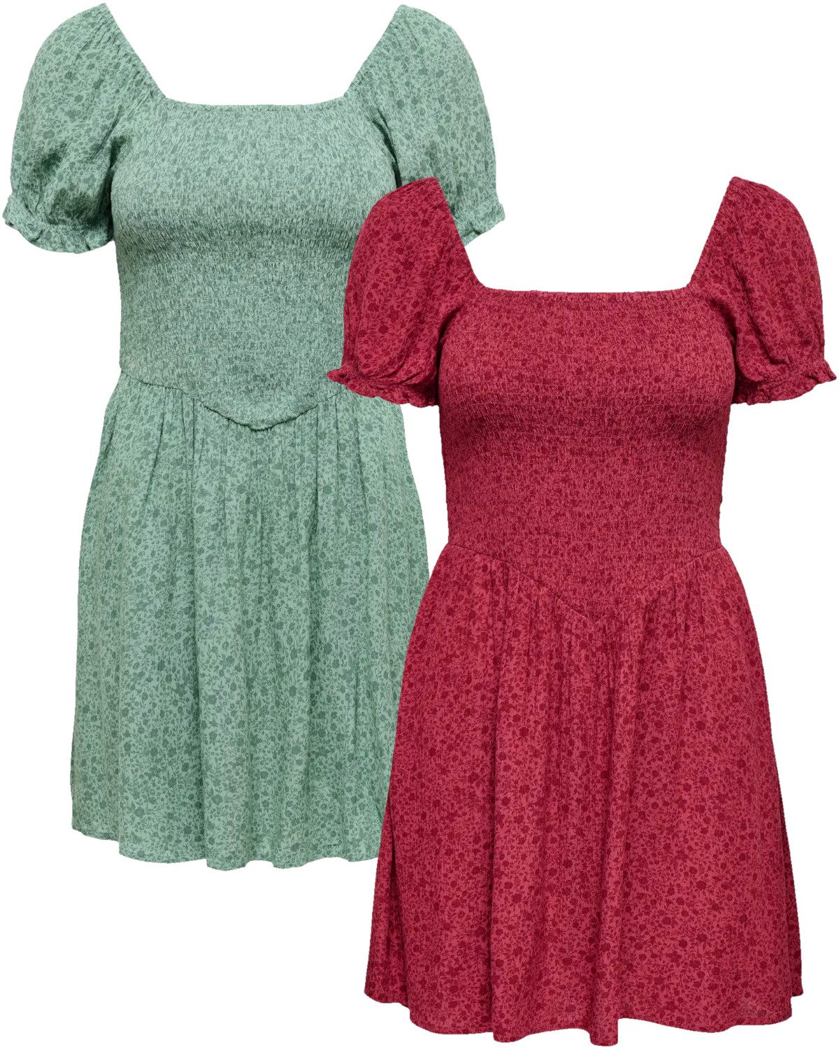 ONLY Minikleid (Set, 2er-Pack) florales Muster günstig online kaufen