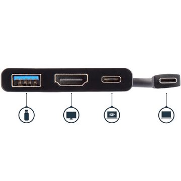 Startech.com USB-Verteiler STARTECH.COM USB-C auf 4K HDMI Multifunktionsadapter mit Power Deliver