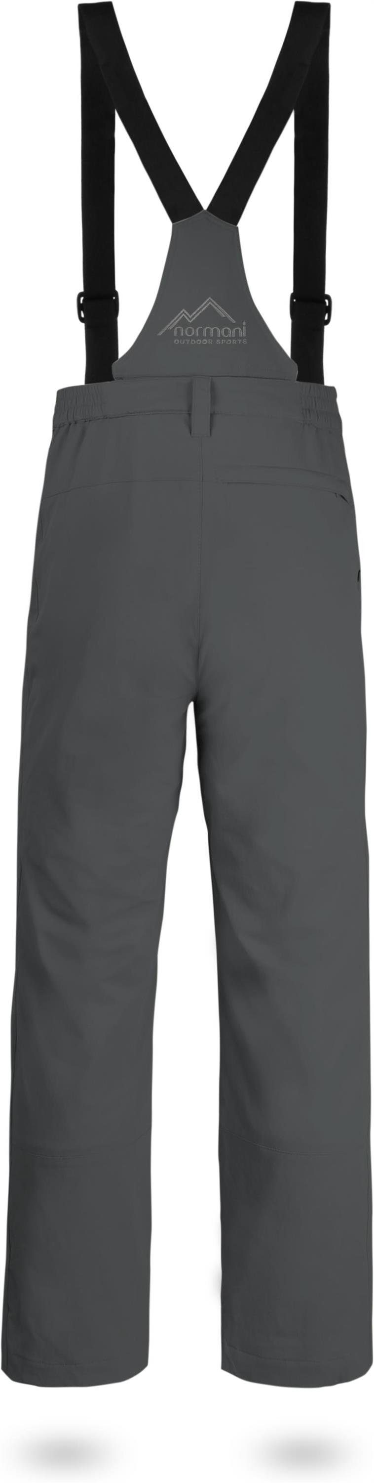 normani Thermohose Herren Winter-Softshellhose mit Hosenträgern Outdoorhose Skihose gefütterte Funktionshose - abnehmbare Hosenträger