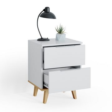 Vicco Kommode Sideboard Anrichte Nautica klein Weiß / Buche