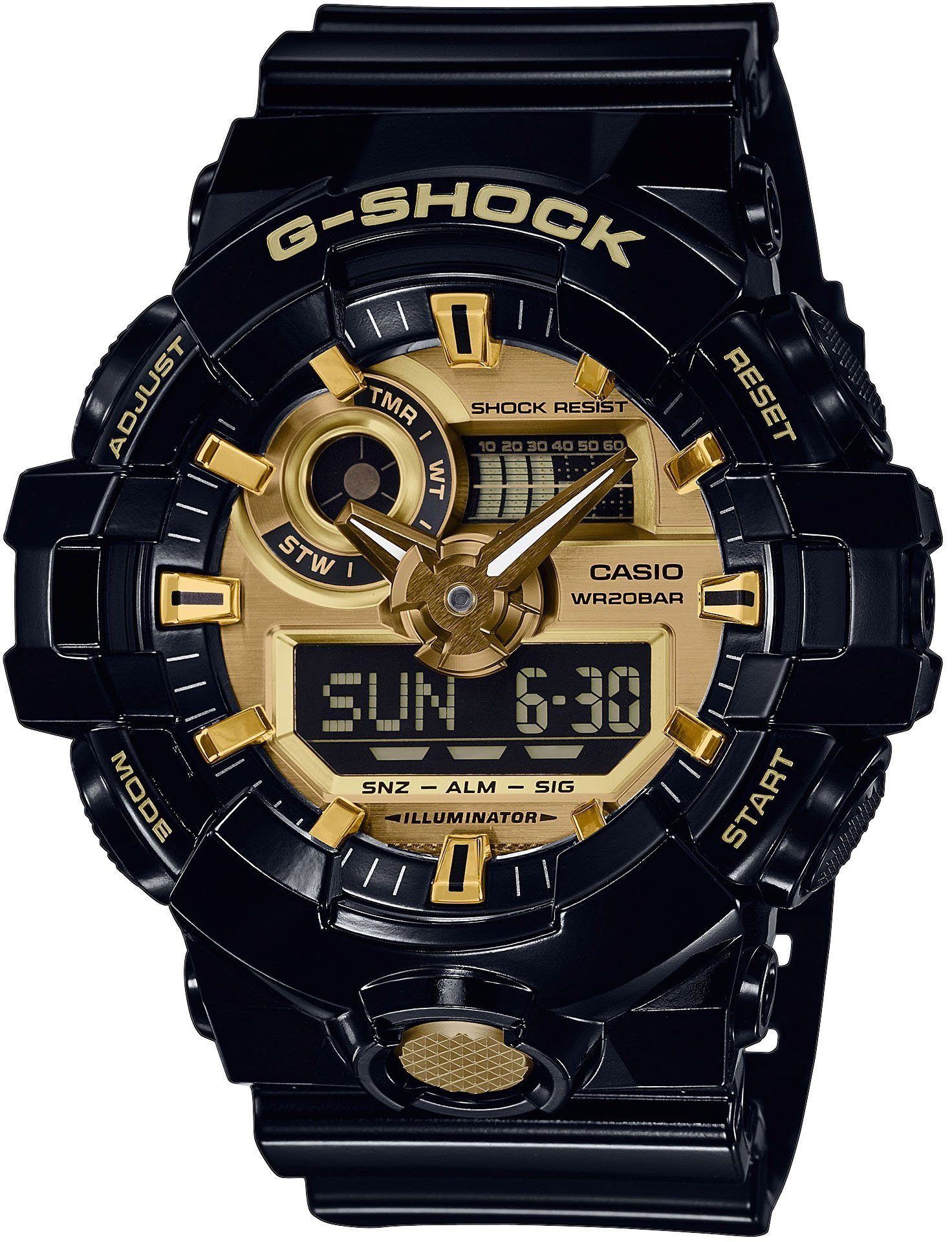 CASIO Digitaluhr Casio G-Shock Herren Uhr GA-710GB-1AER GA-710GB-1AER, Casi günstig online kaufen