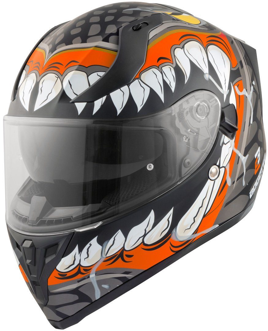 Bogotto Motorradhelm V128 Naga Helm, integriertes Sonnenvisier
