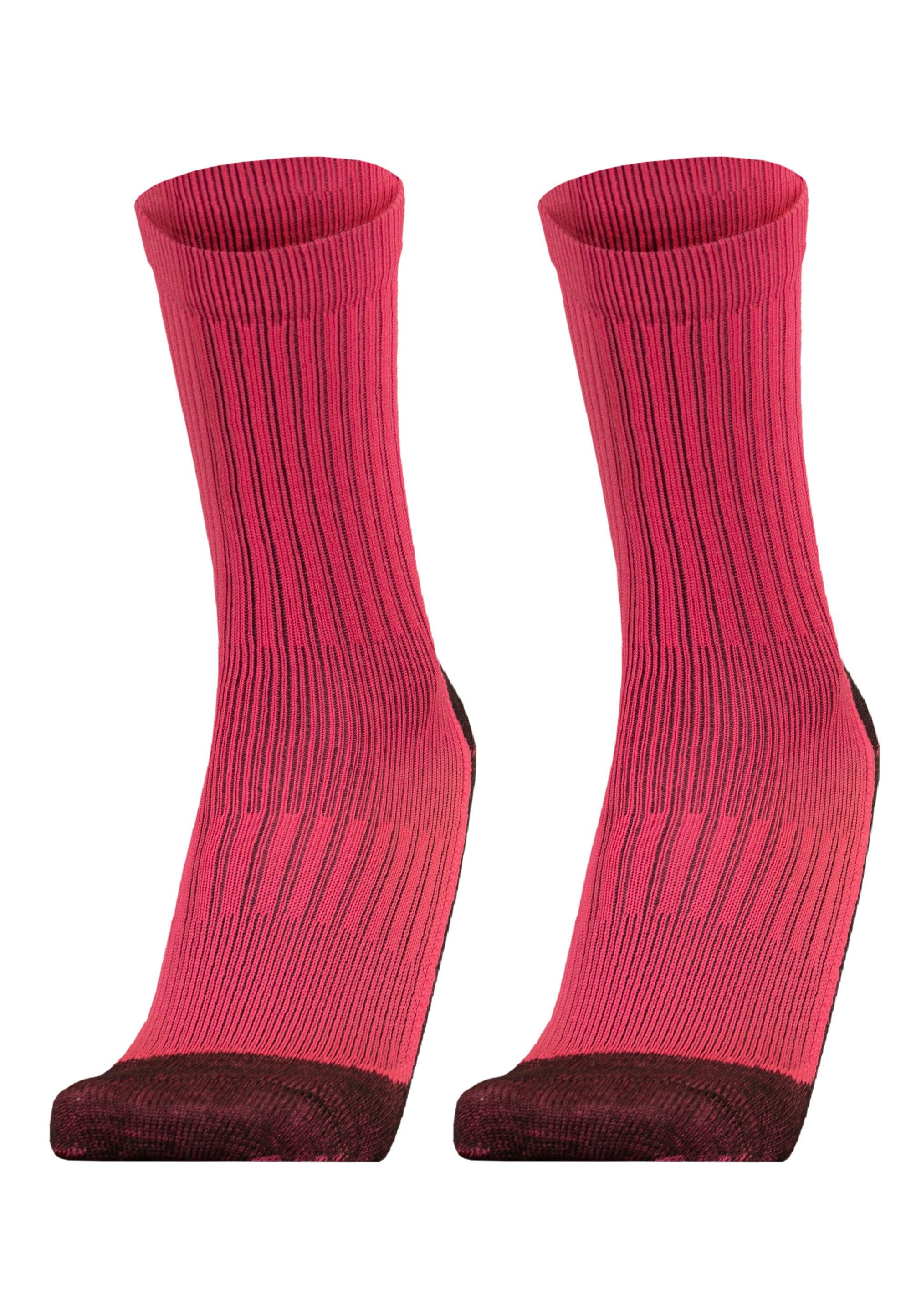 pink-grau (2-Paar) mit atmungsaktiver Funktion Pack Socken UphillSport XC WINTER 2er