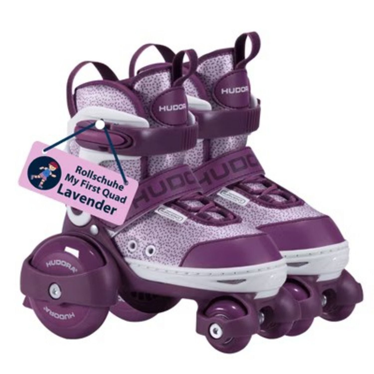 Hudora Spiel HUDORA 22061 - Rollschuh My First Quad, lavender, Gr. 26-29