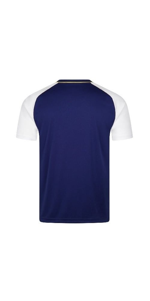 VICTOR T-Shirt T-43100 B (100% rec. Polyester) dunkelblau/weiss Herren