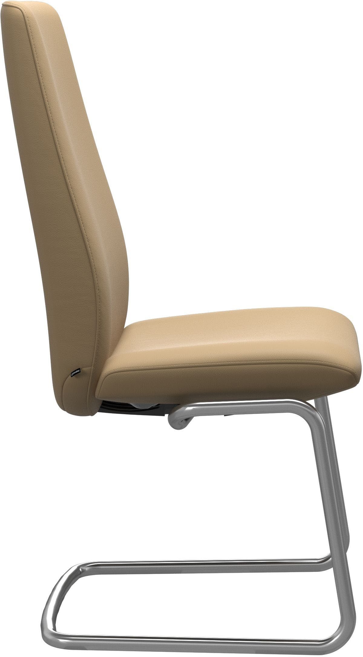 Stressless® Polsterstuhl Laurel, Back, mit Schwarz High Beinen Größe in aus L, Stahl matt