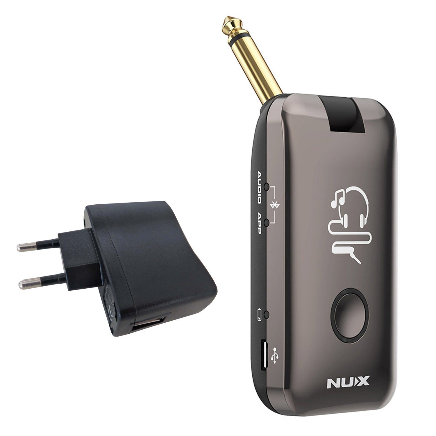 Nux Mighty Plug Amp-Plug für Gitarre mit Netzteil Kopfhörerverstärker