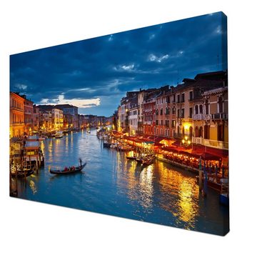wandmotiv24 Leinwandbild Canale Grande Venedig, Städte (1 St), Wandbild, Wanddeko, Leinwandbilder in versch. Größen