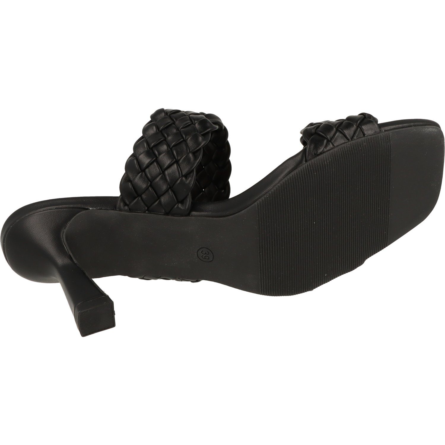 piece of mind. Damen Schuhe Slipper Black 273-161 High-Heel-Sandalette elegante Absatzsandale