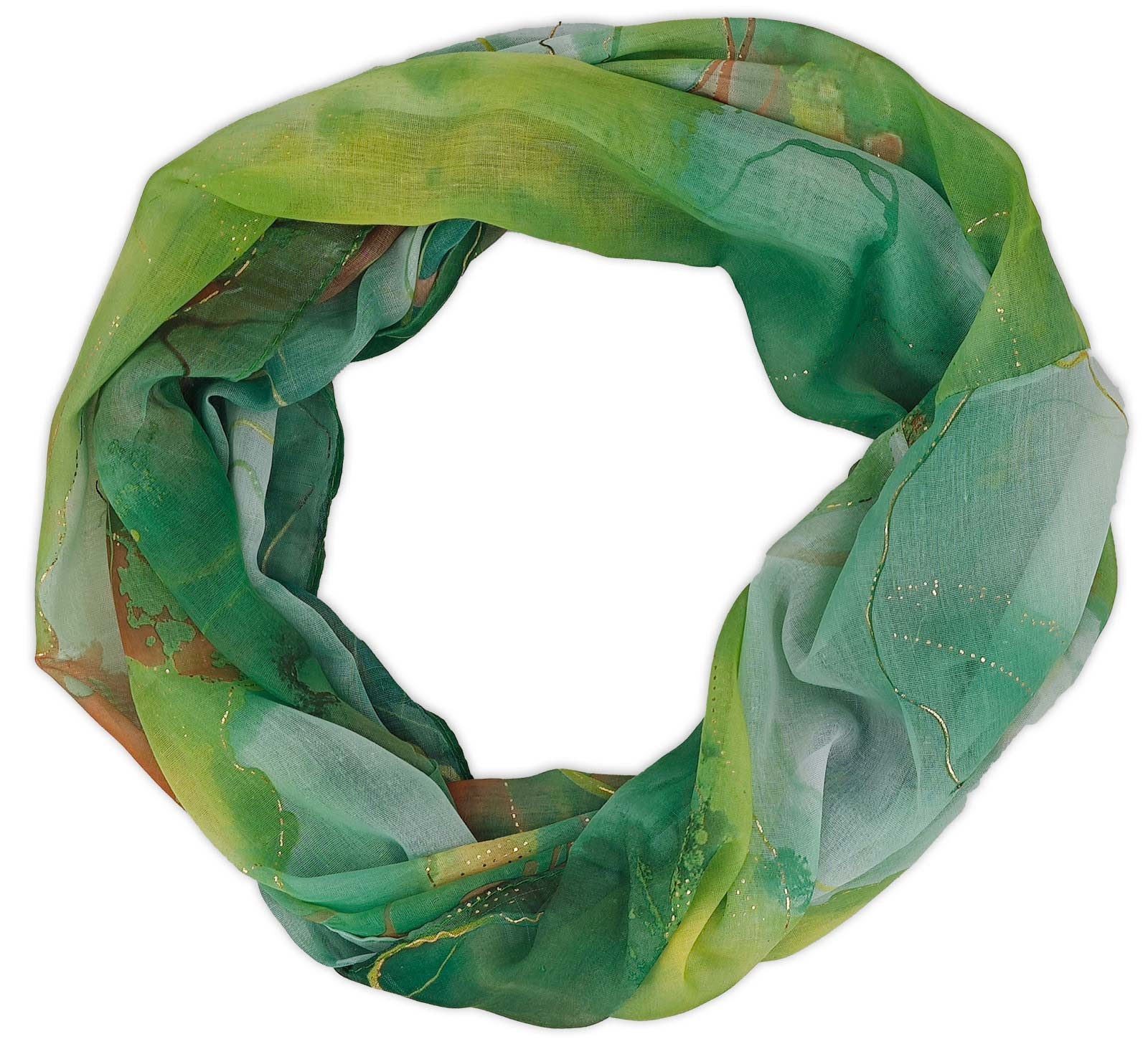 styleBREAKER Loop Loop Aquarell Glow Metallic Akzente, (1-St) günstig online kaufen