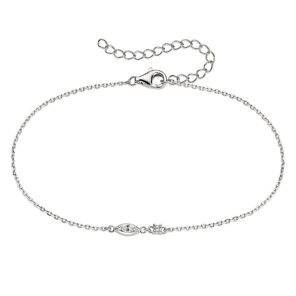 Aniston JEWELRY & WATCHES Armband Armkette mit weißen Zirkonia, mit Zirkonia (synth)