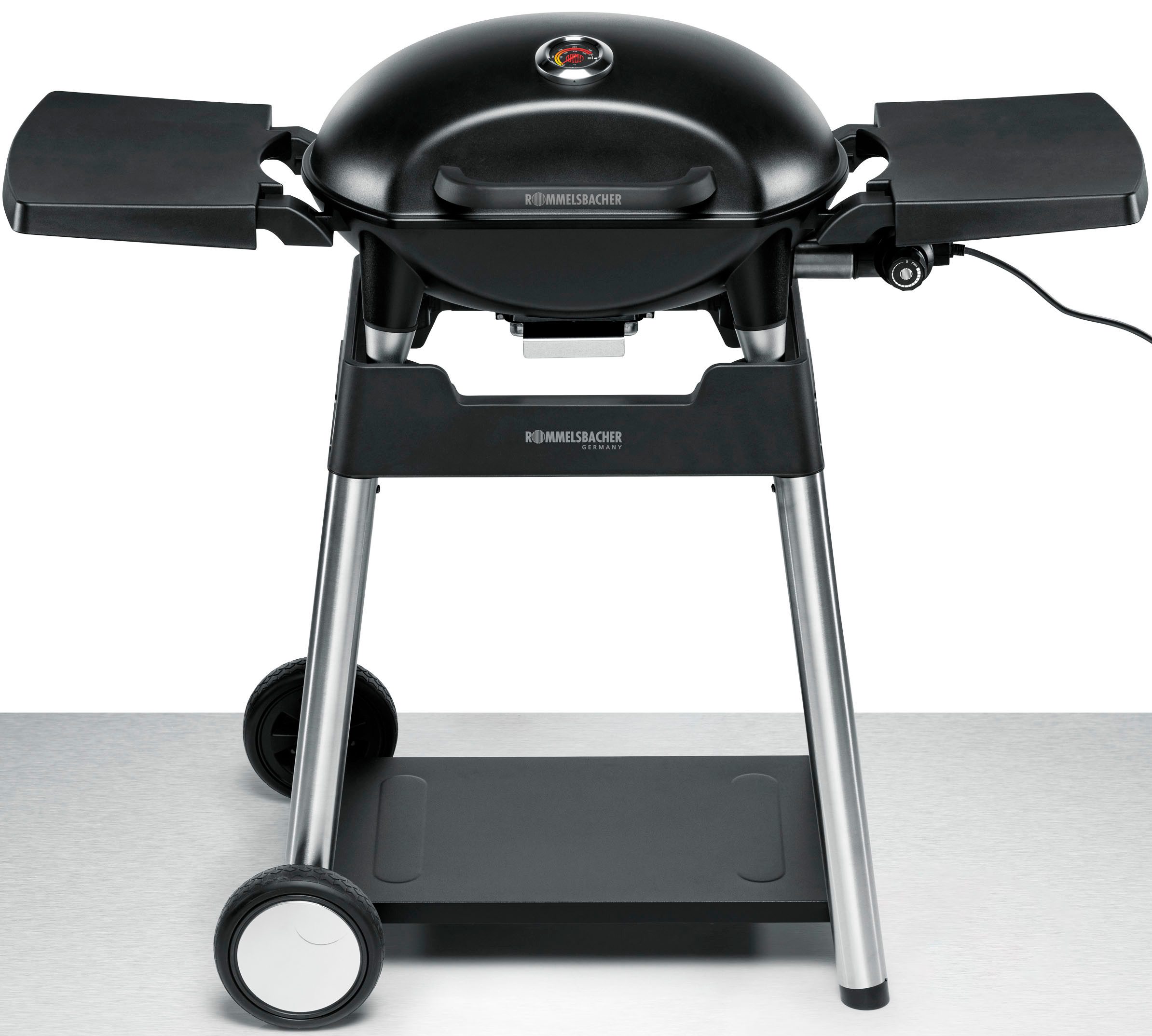 Rommelsbacher Elektrogrill BBQ 4100/S, 2200 W, BARBECUE GRILL MIT GRILLWAGEN