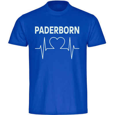 multifanshop T-Shirt Kinder Paderborn - Herzschlag - Boy Girl
