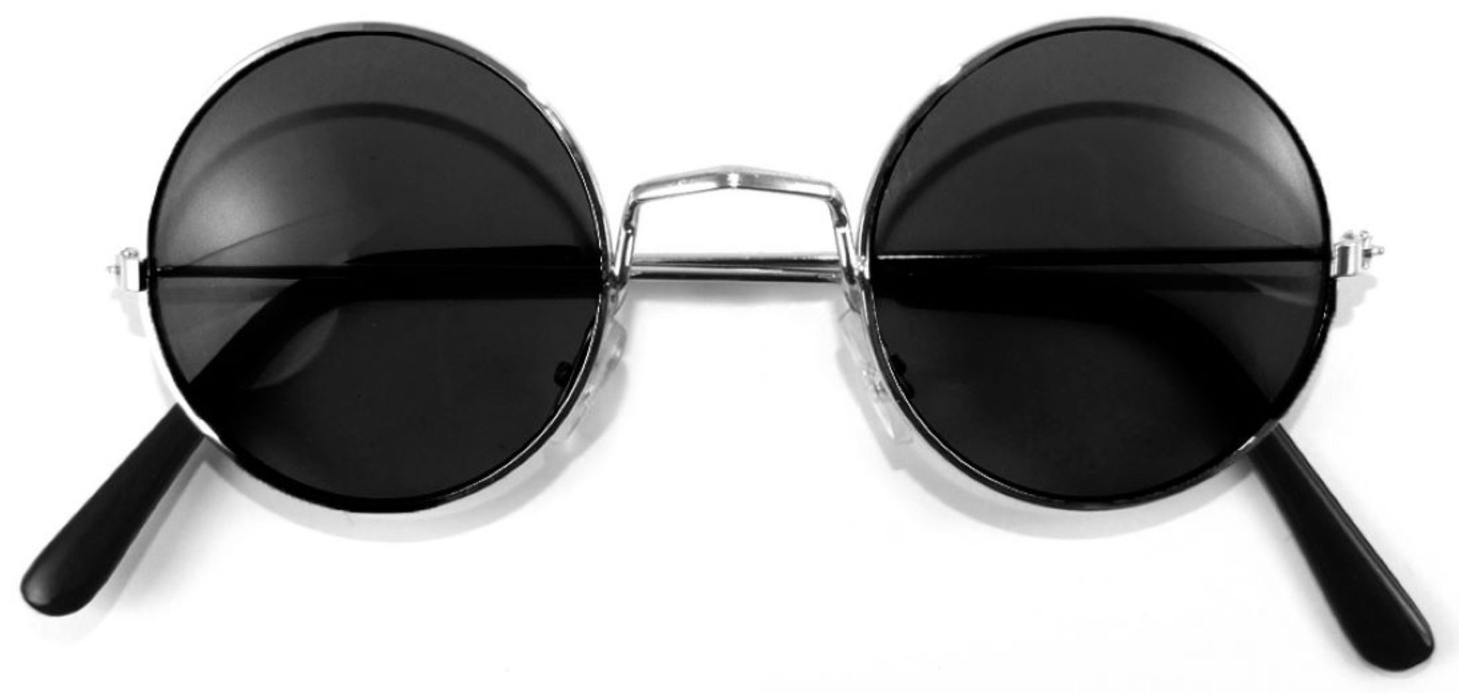 Das Kostümland Verkleidungsmaske Lennon Brille Nickelbrille, Schwarz