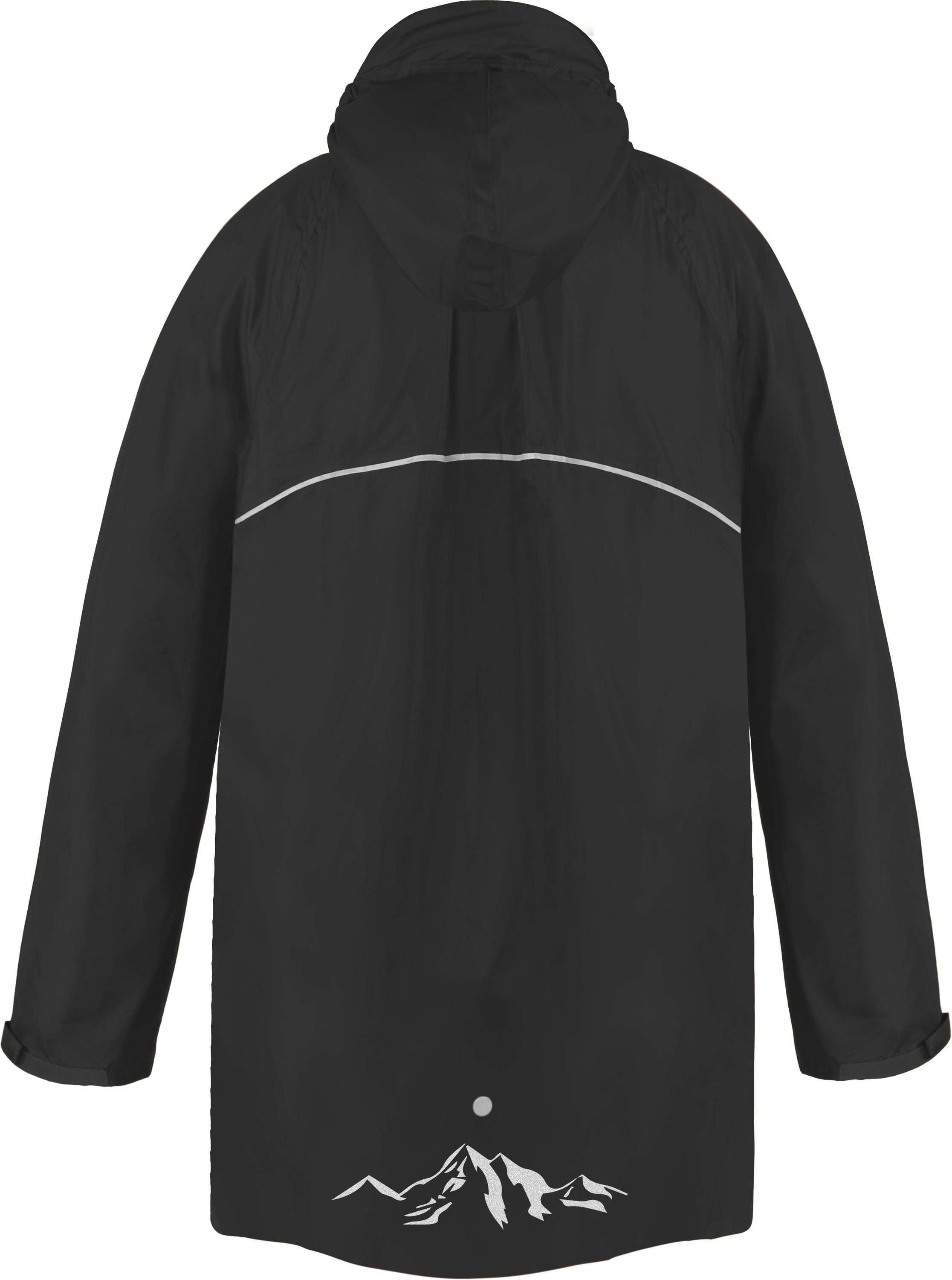 normani Regenponcho Kinder Regenponcho Mawsynram Wasserdichter Regencape mit Ärmeln - 3M™ Scotchlite™ Reflektor