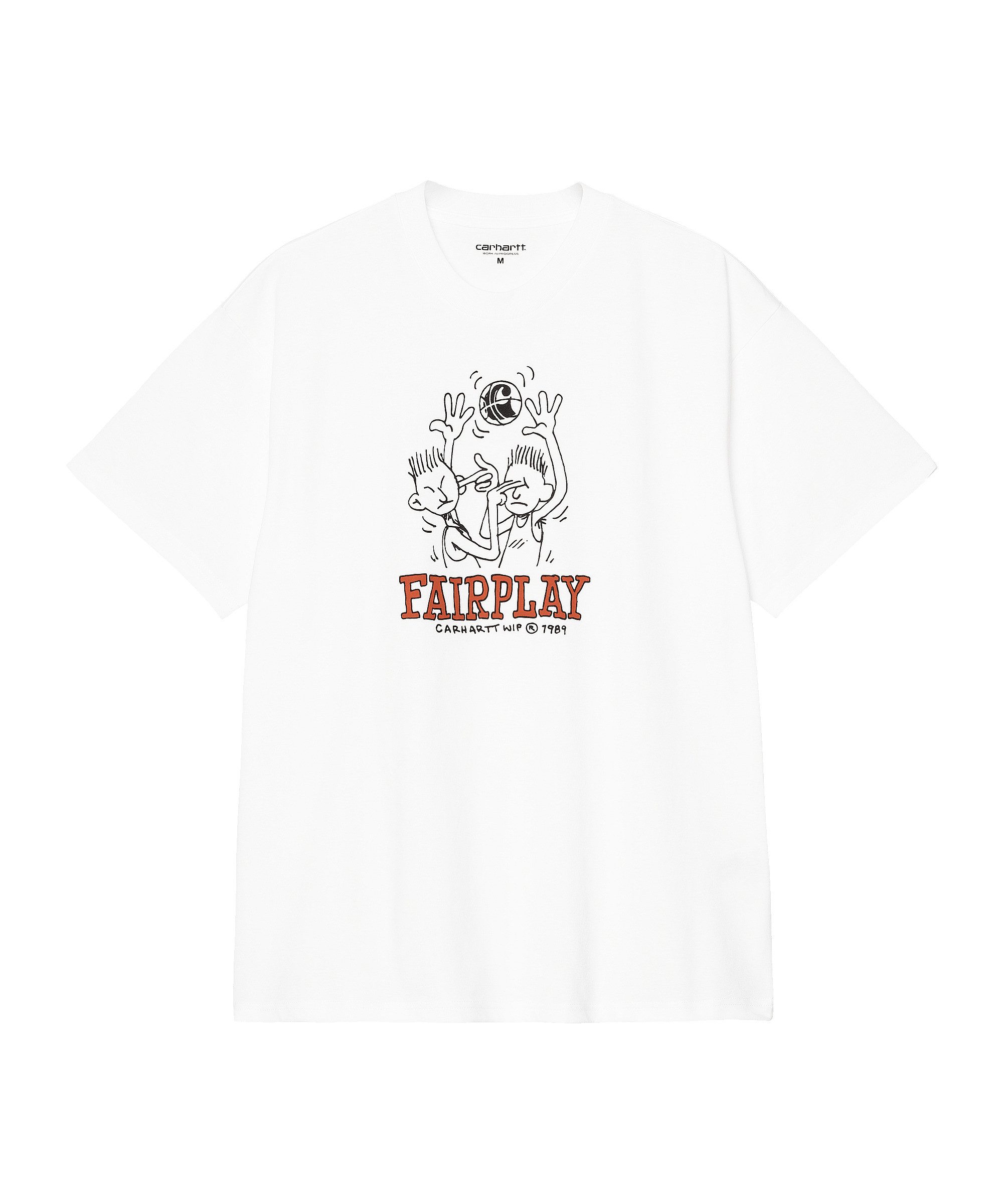 Carhartt WIP T-Shirt Carhartt WIP Fairplay T-Shirt Weiß Kurzarm-Shirts Baumwolle