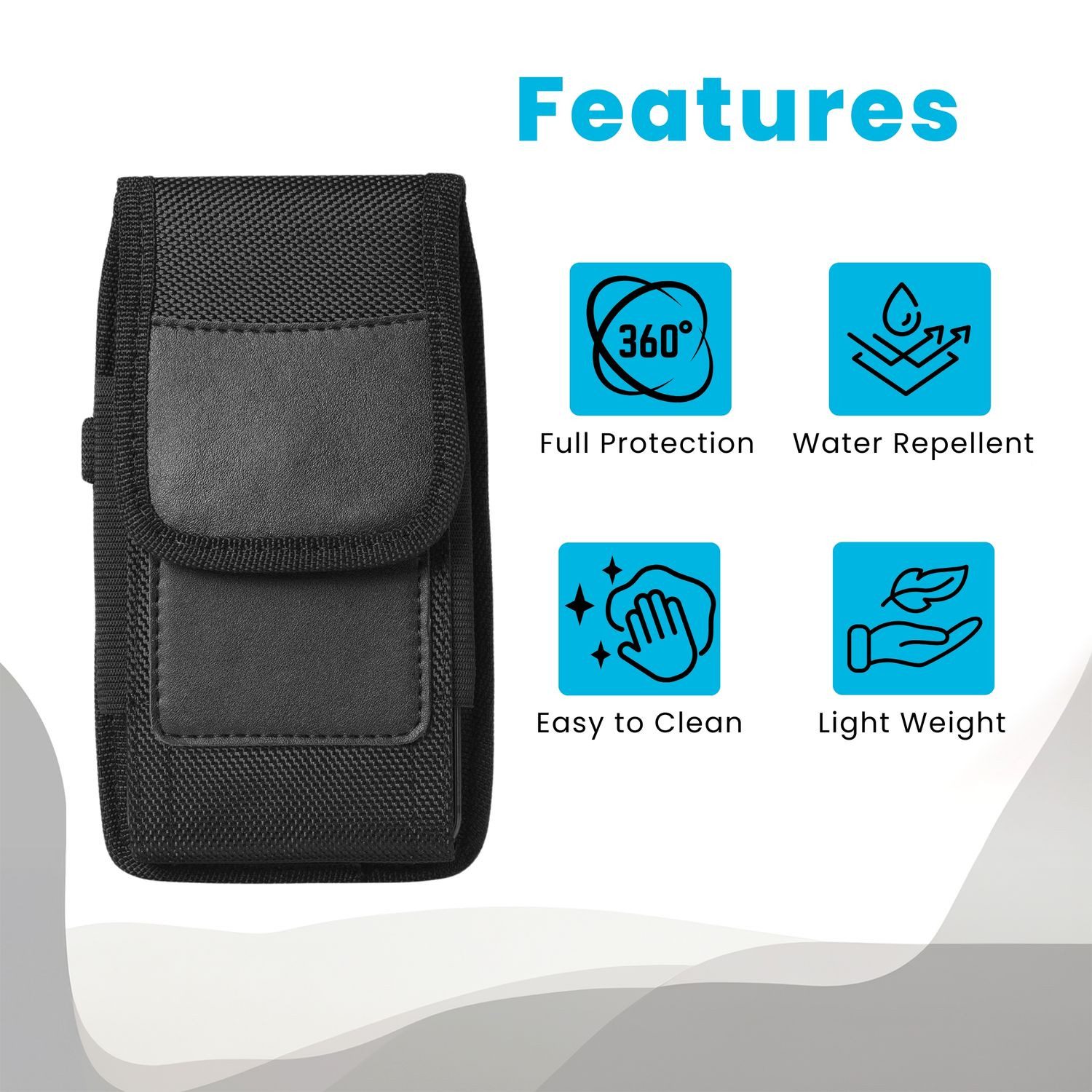 Cadorabo Handytasche für Samsung Galaxy S24 Tasche (1-tlg), Handytasche mit Gürtelclip Hülle mit Karabinerhaken