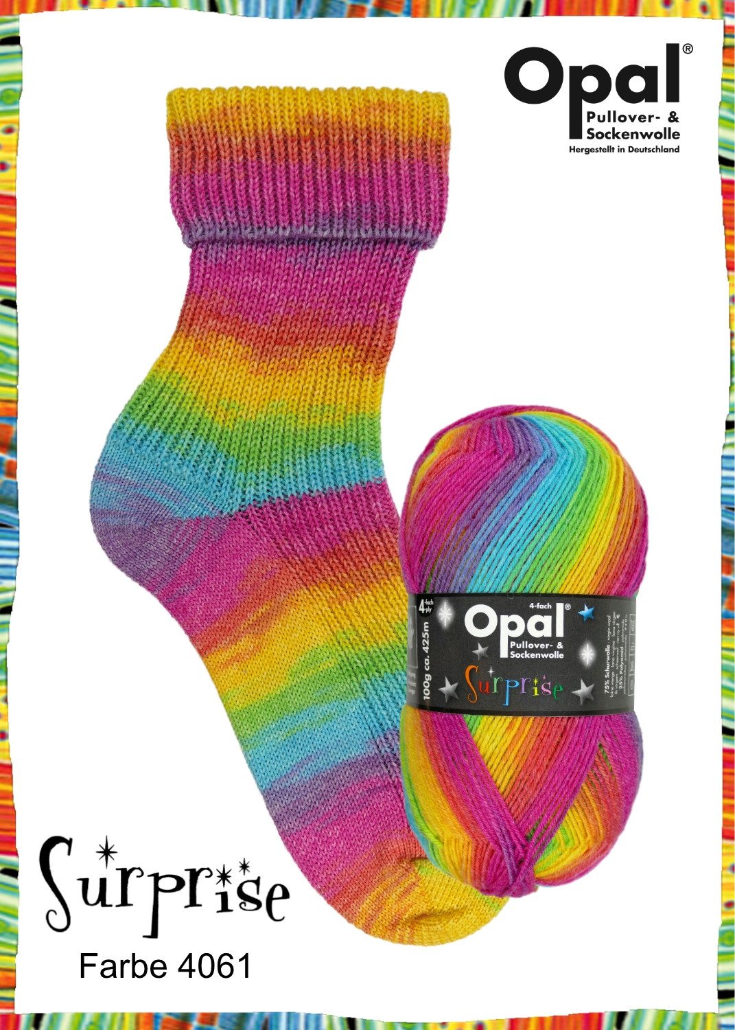 Opal 100g Opal Surprise Häkelwolle