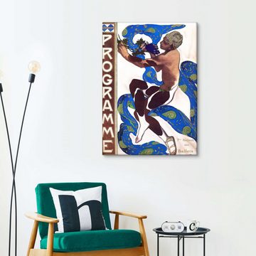 Posterlounge Leinwandbild Leon Nikolajewitsch Bakst, Nachmittag eines Fauns, Malerei