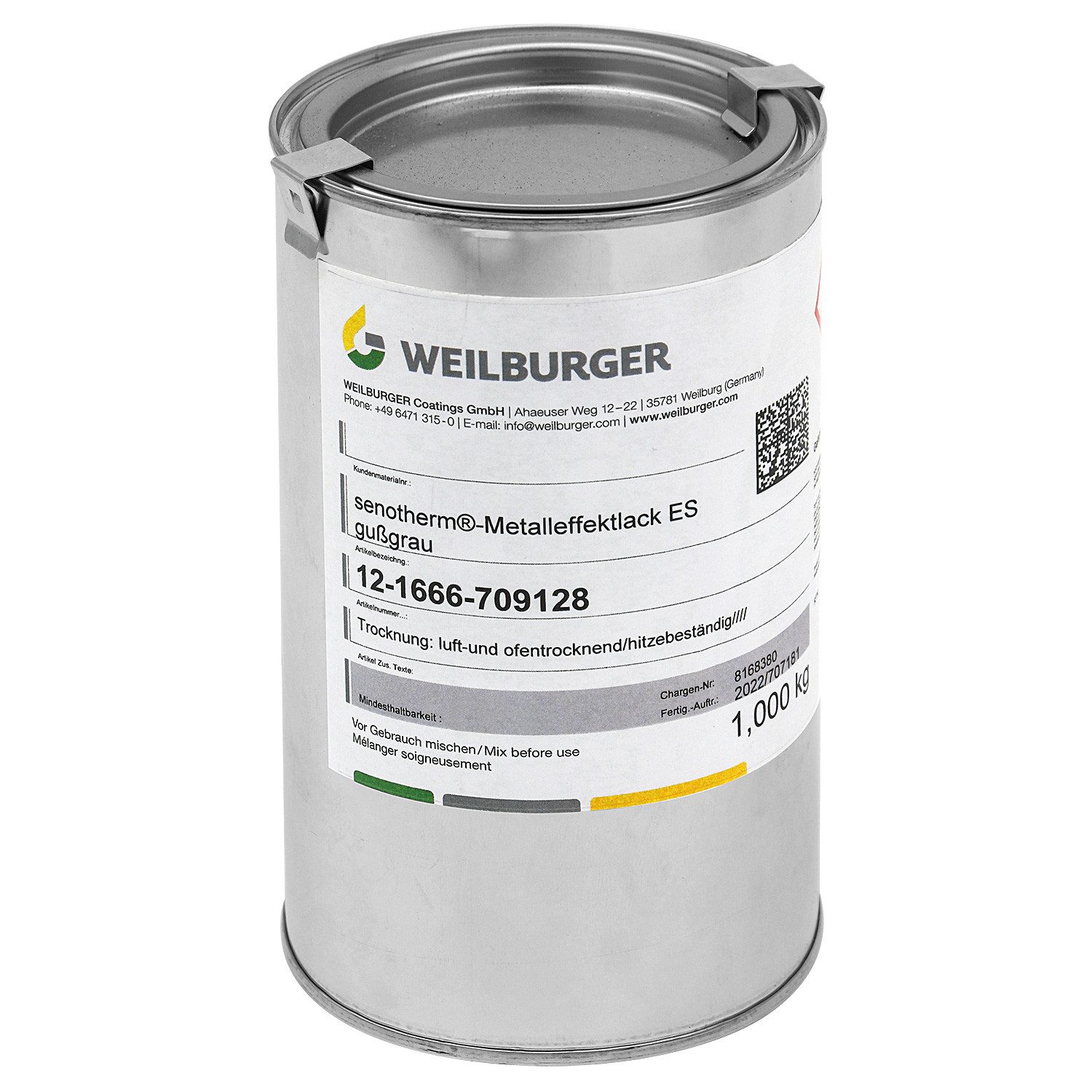 Raik Ofenrohr raik Ofenlack 1 kg Senotherm Lack Gussgrau