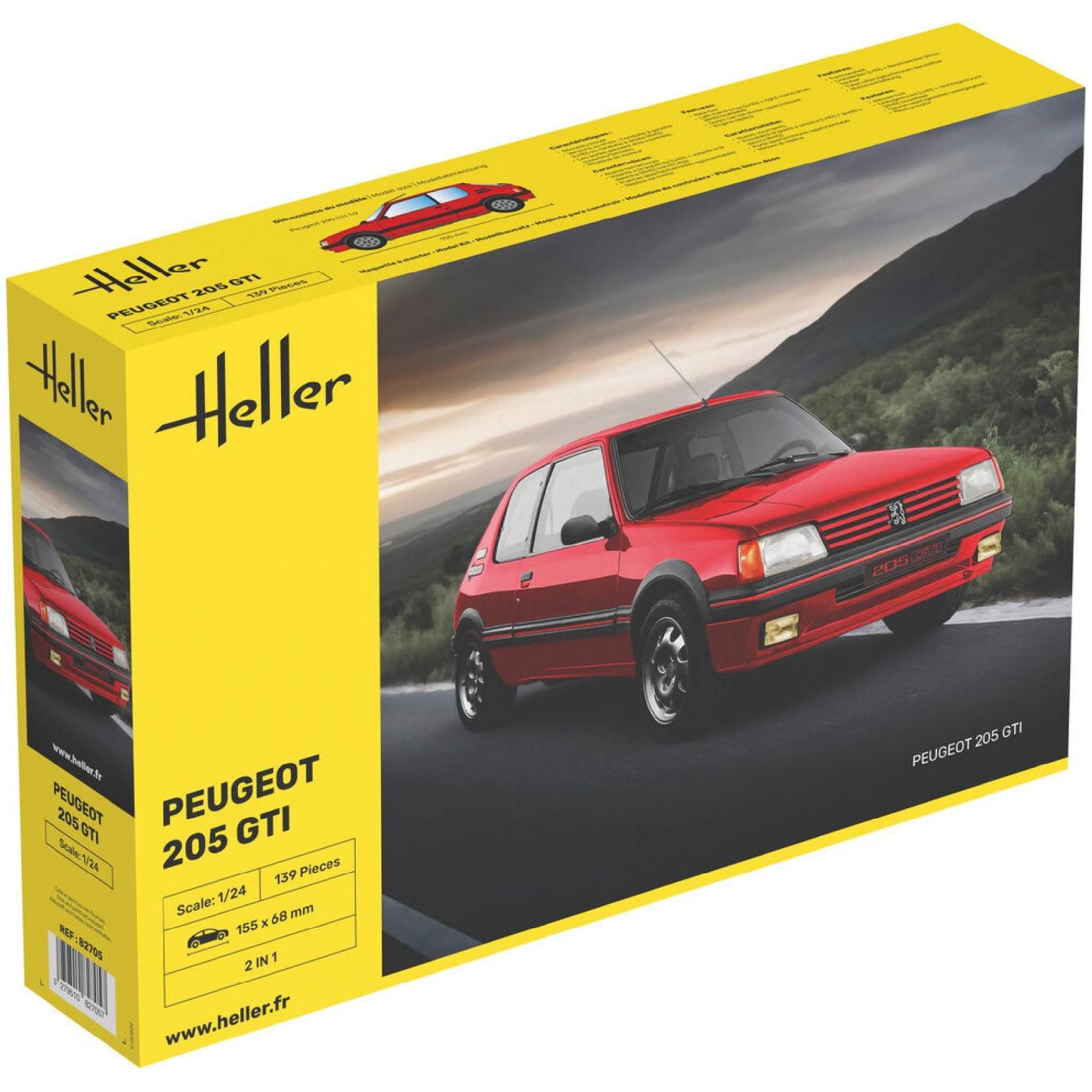 Heller Modellbausatz Peugeot 205 GTI / 1:24, Maßstab 1:24