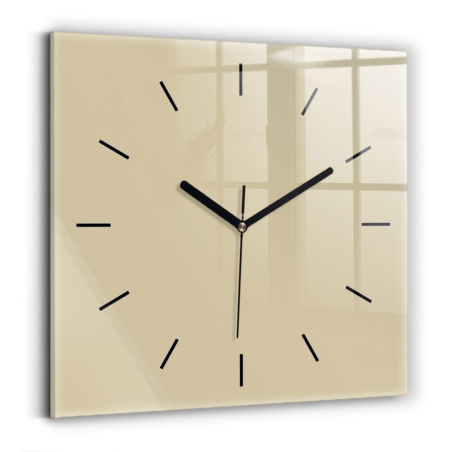 Tulup Wanduhr Glasuhr Modernistische Glaswanduhr 30x30cm günstig online kaufen