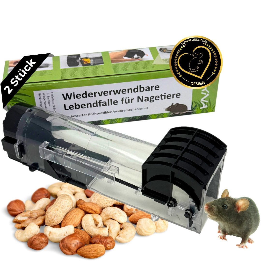 Lebendfalle Mäusefalle lebend - wiederverwendbare Mäuse Falle