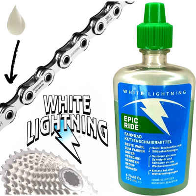 White Lightning Fahrrad-Montageständer White Lightning Fahrrad Ketten Schmiermittel Epic Ride 120ml