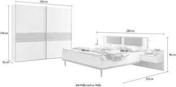 Wimex Schlafzimmer-Set Skagen by fresh to go, (4-St), mit oder ohne gepolsterte Kopfteile
