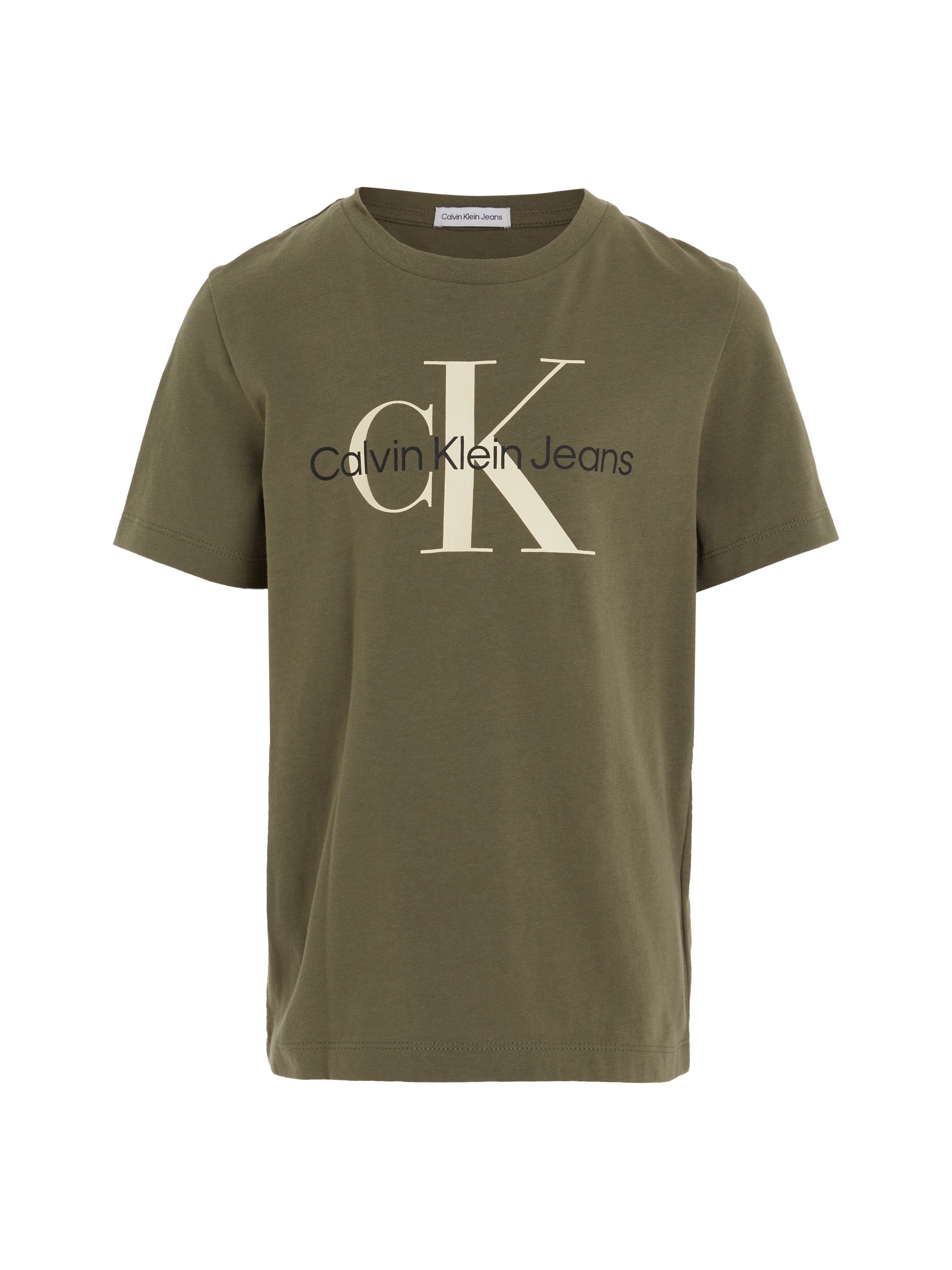 Calvin Klein Jeans T-Shirt CK T-SHIRT Olive MONOGRAM Dusty SS