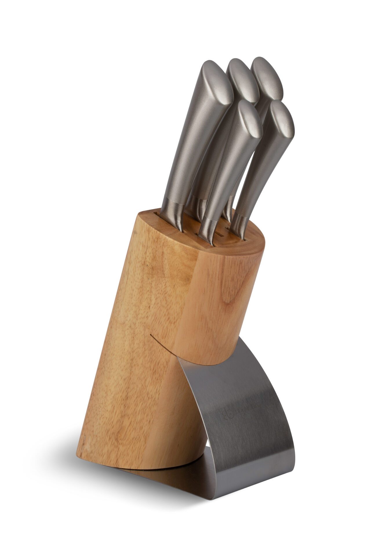 Edenberg Messer-Set 6-teiliges Messerset mit Holzständer, sehr hohe Qualität (Kochmesser / Schneidemesser / Brotmesser / Universalmesser / Gemüsemesser/ Holzblock, 6-tlg., Messer aus sehr hochwertigem Stahl)