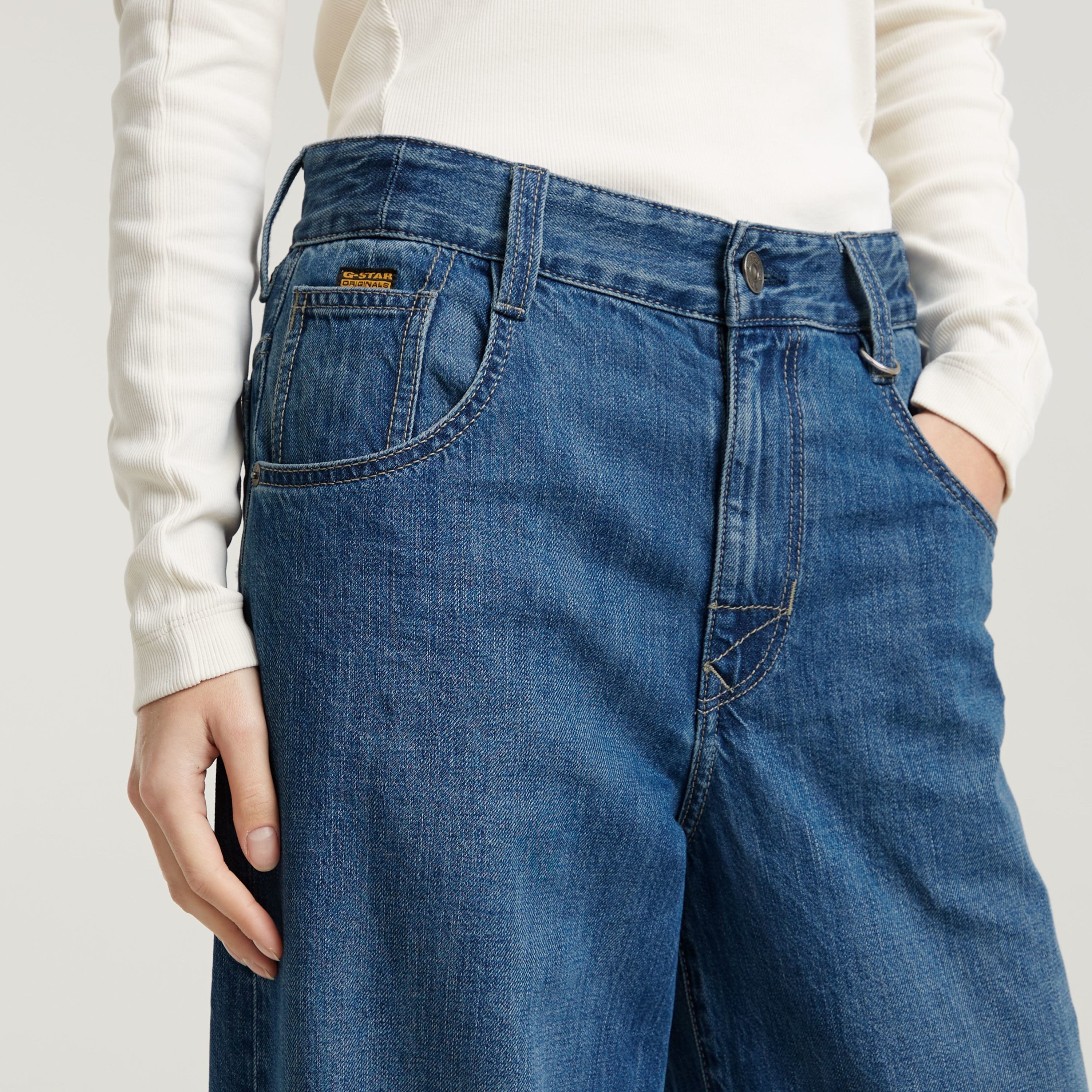 G-STAR Weite Jeans Skater High Loose Wmn mit hohem Bund