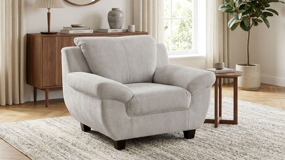 OTTO home Sessel Silkeborg Sitzbreite: 49 cm, gemütlich und formschön, aus pflegeleichtem, weichem Luxus-Microfaser