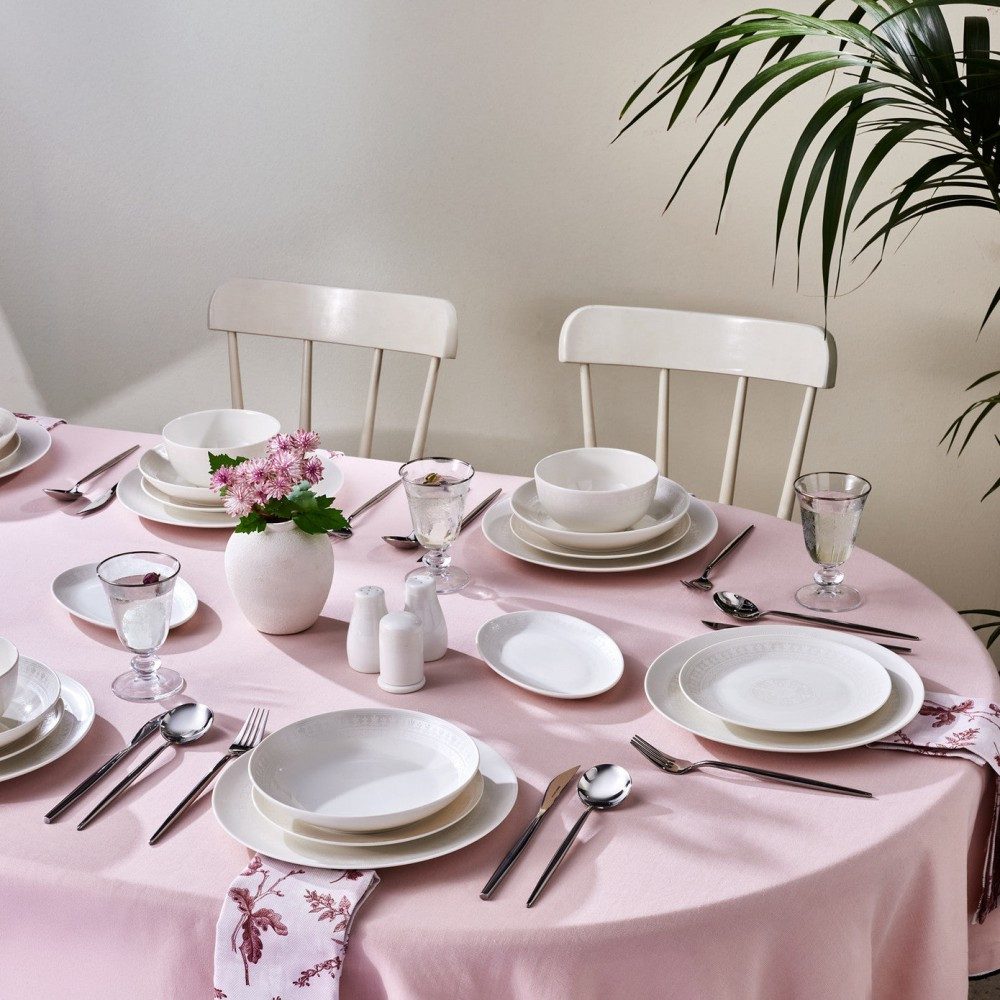Geschirr-Set Karaca Forever Bone Artiste Geschirrset 53-Teiliges für 12 Personen