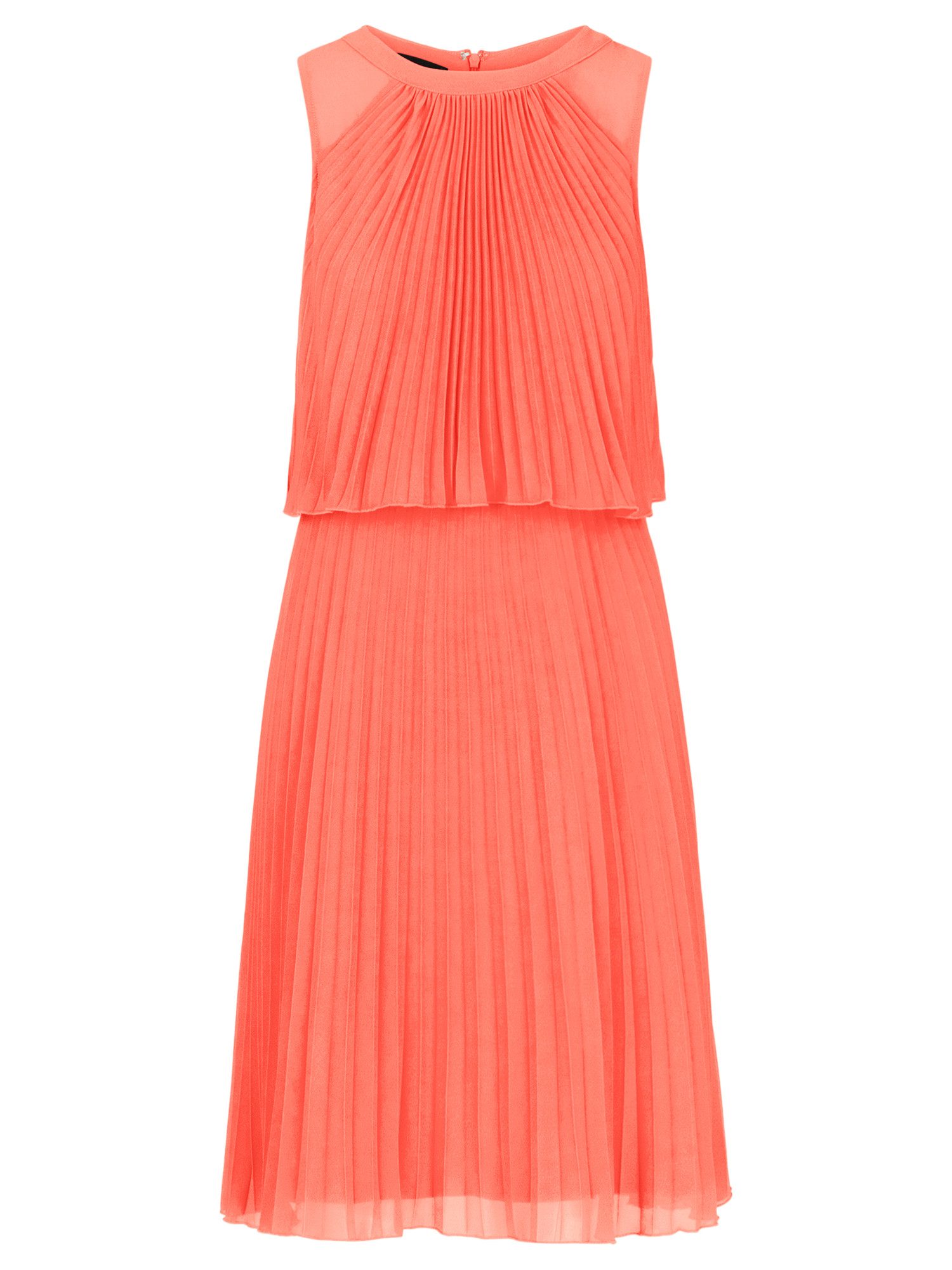 Apart Cocktailkleid mit rundem Ausschnitt und schmalem, sichtbaren Halsring