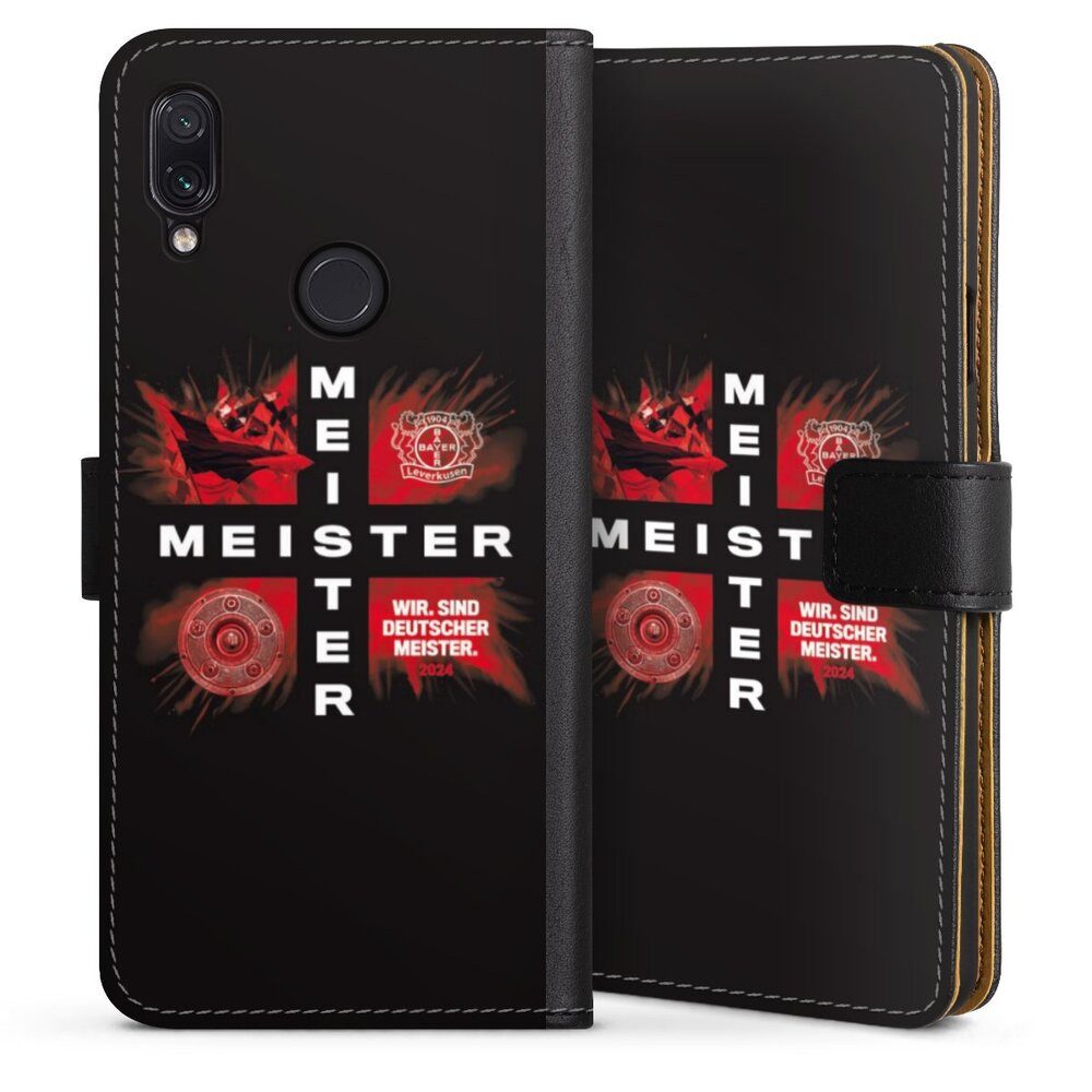 DeinDesign Handyhülle Bayer 04 Leverkusen Meister Offizielles Lizenzprodukt, Xiaomi Redmi Note 7 Hülle Handy Flip Case Wallet Cover