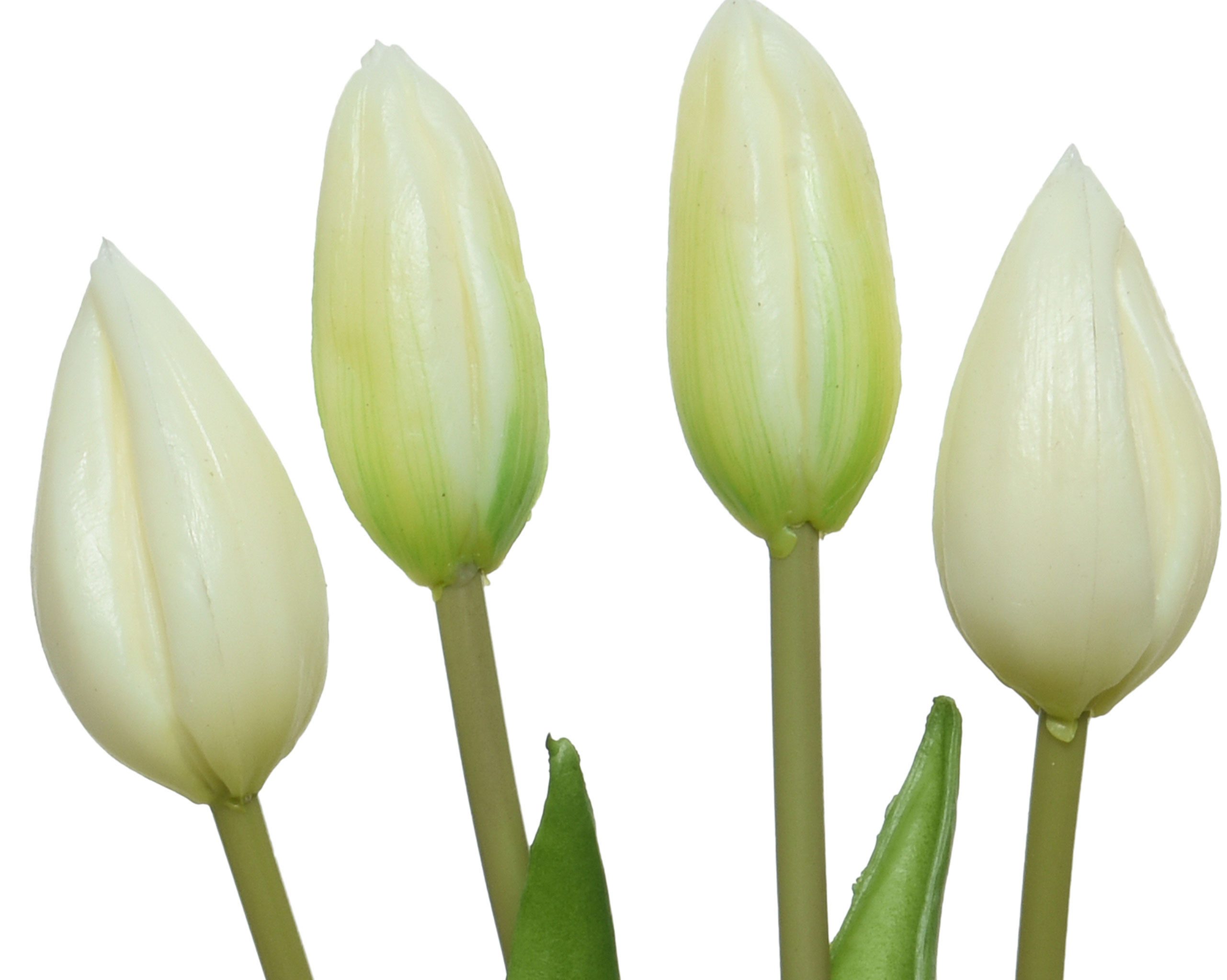 Kunstblume, Decoris season decorations, Künstlicher Tulpenstrauß 10x40cm Weiß
