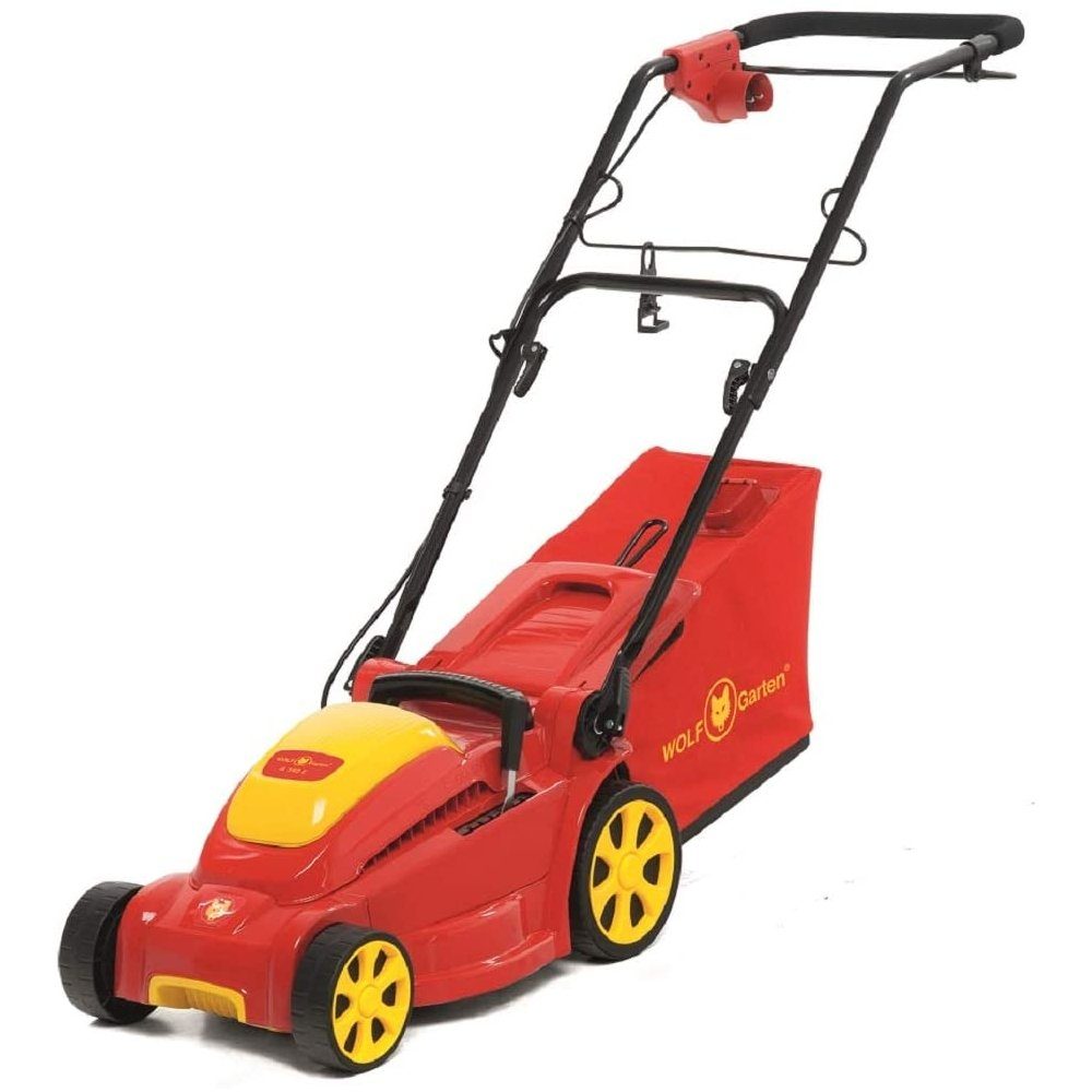 WOLFGarten Elektrorasenmäher A 340 E ElektroRasenmäher rot/gelb
