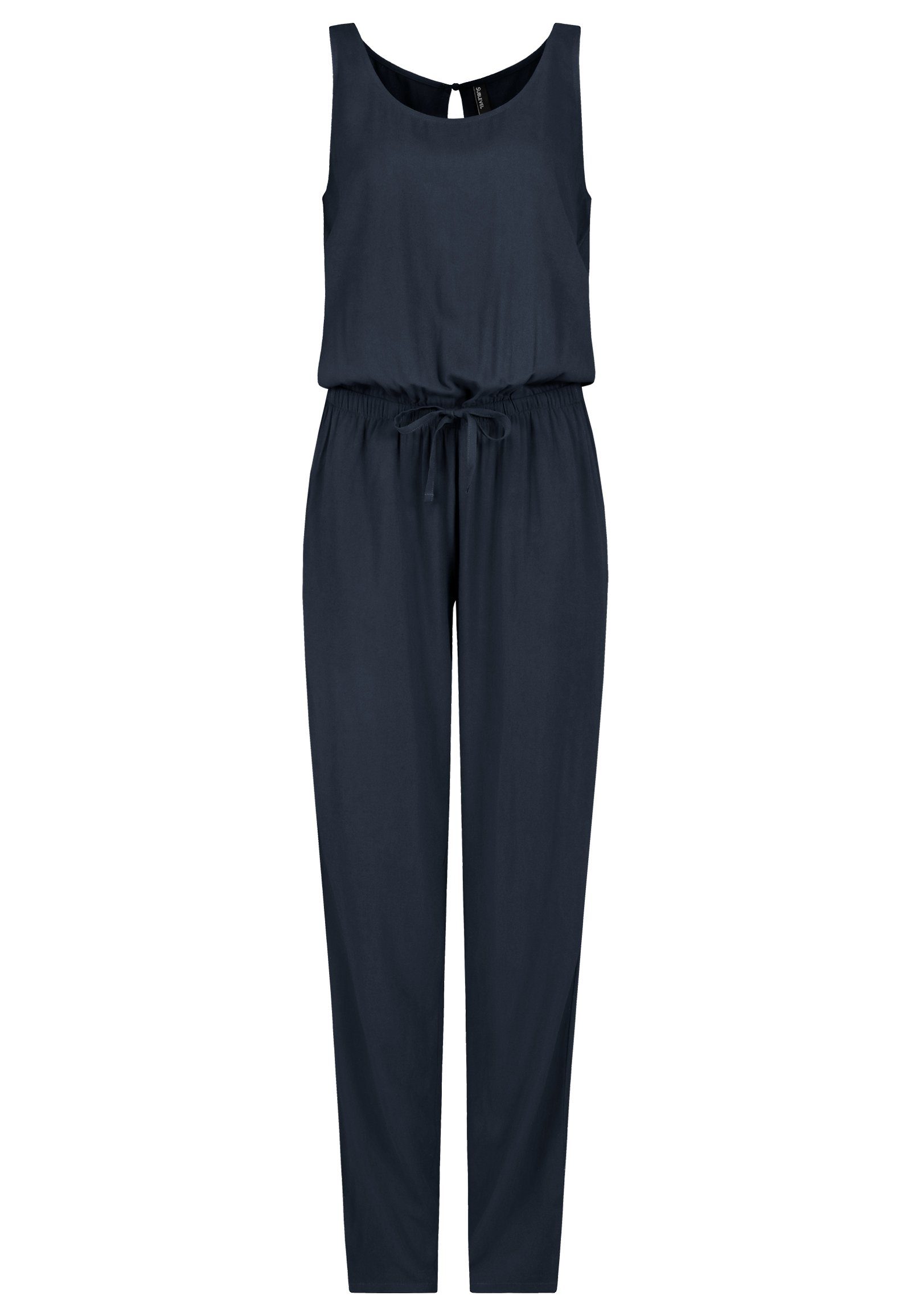 SUBLEVEL Overall Damen Overall Jumpsuit lange Hose Sommer Binde Gürtel Einteiler