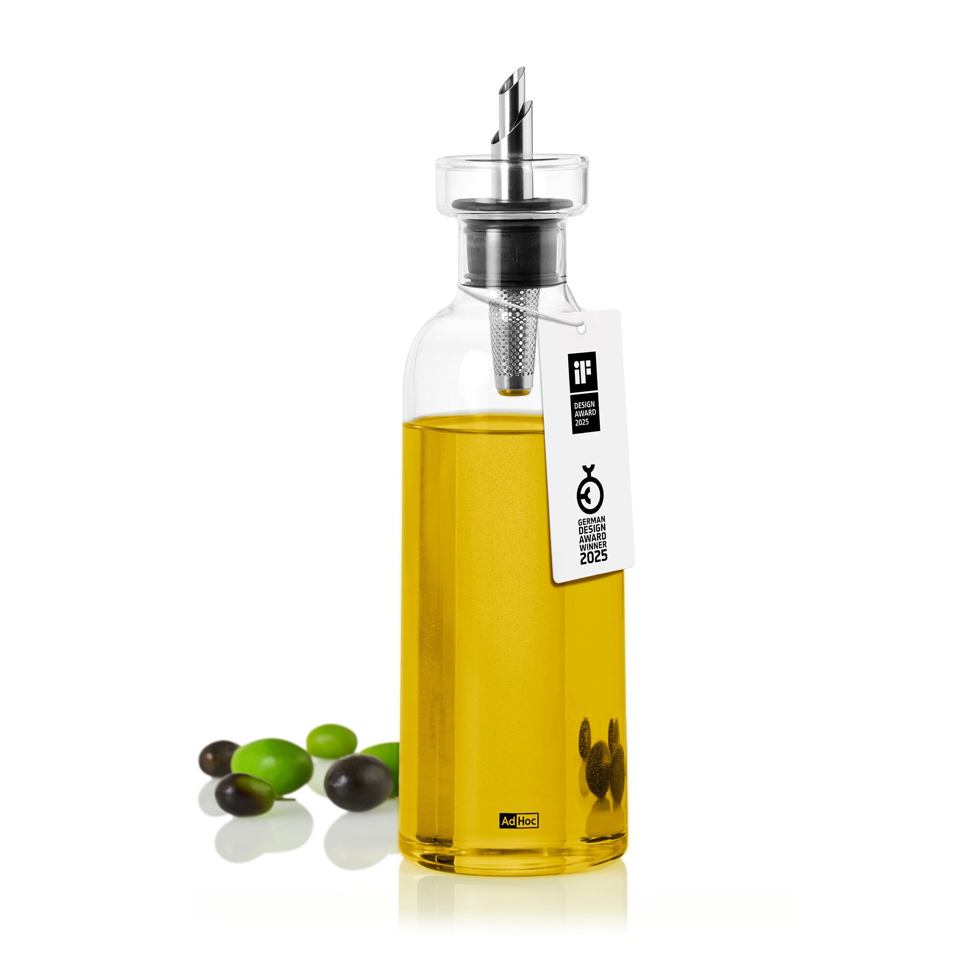 AdHoc Ölspender AromaPour, (1-tlg), der 4in1 Genussexperte für Öl oder Essig 500ml