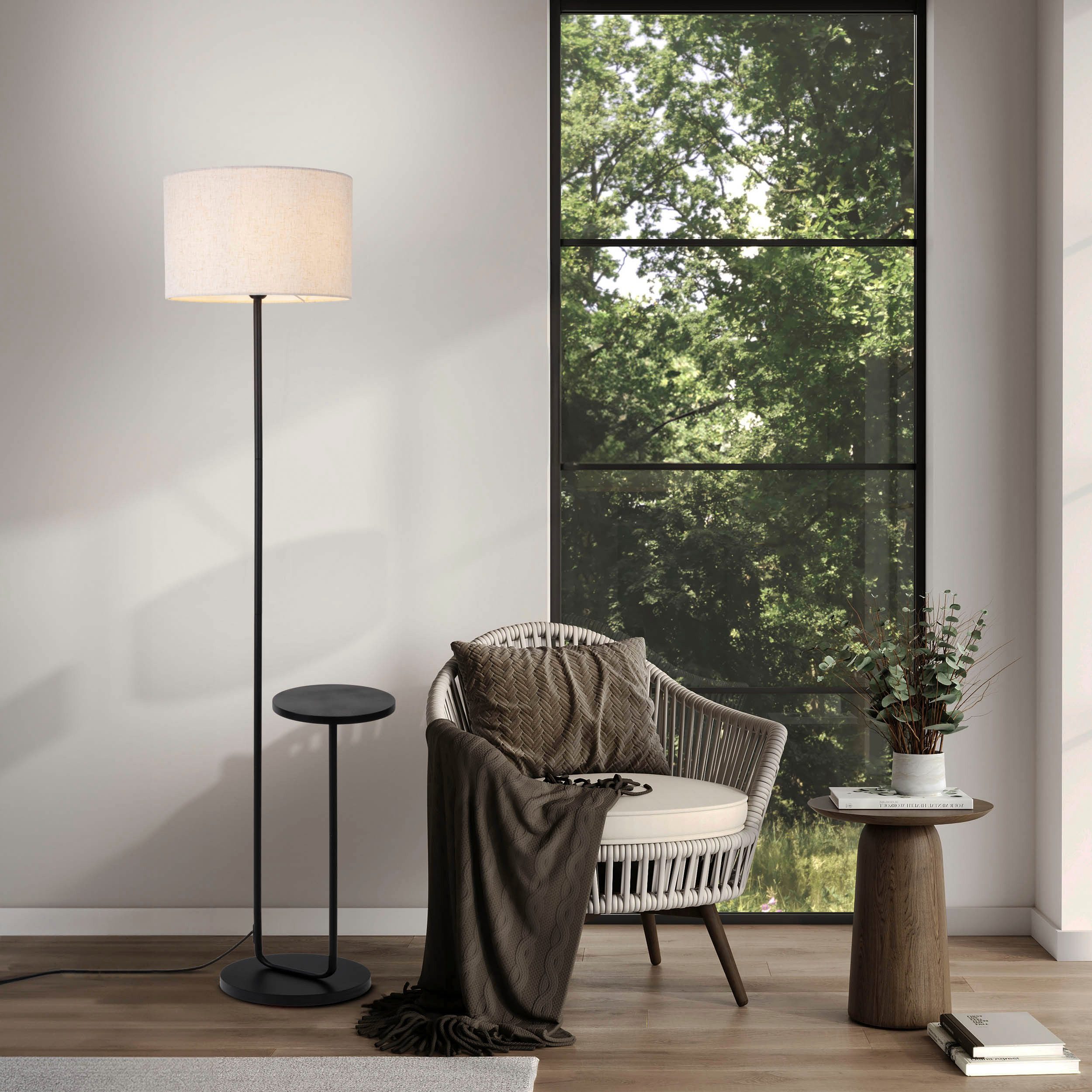 näve Stehlampe Tordis, ohne Leuchtmittel, mit integriertem Tisch, Zuleitung günstig online kaufen