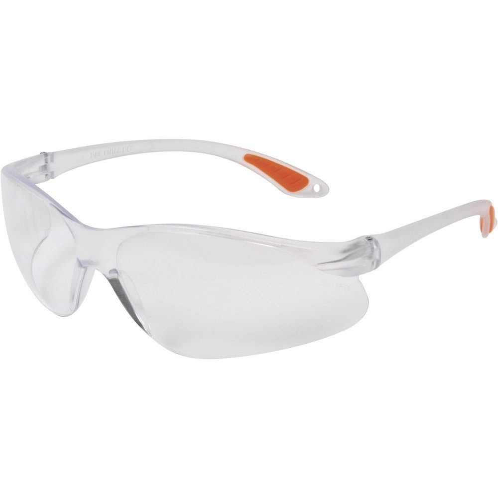 AVIT Arbeitsschutzbrille AVIT AV13024 Schutzbrille Transparent, Orange DIN EN 166-1