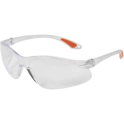 AVIT Arbeitsschutzbrille AVIT AV13024 Schutzbrille Transparent, Orange EN 166-1 DIN 166-1