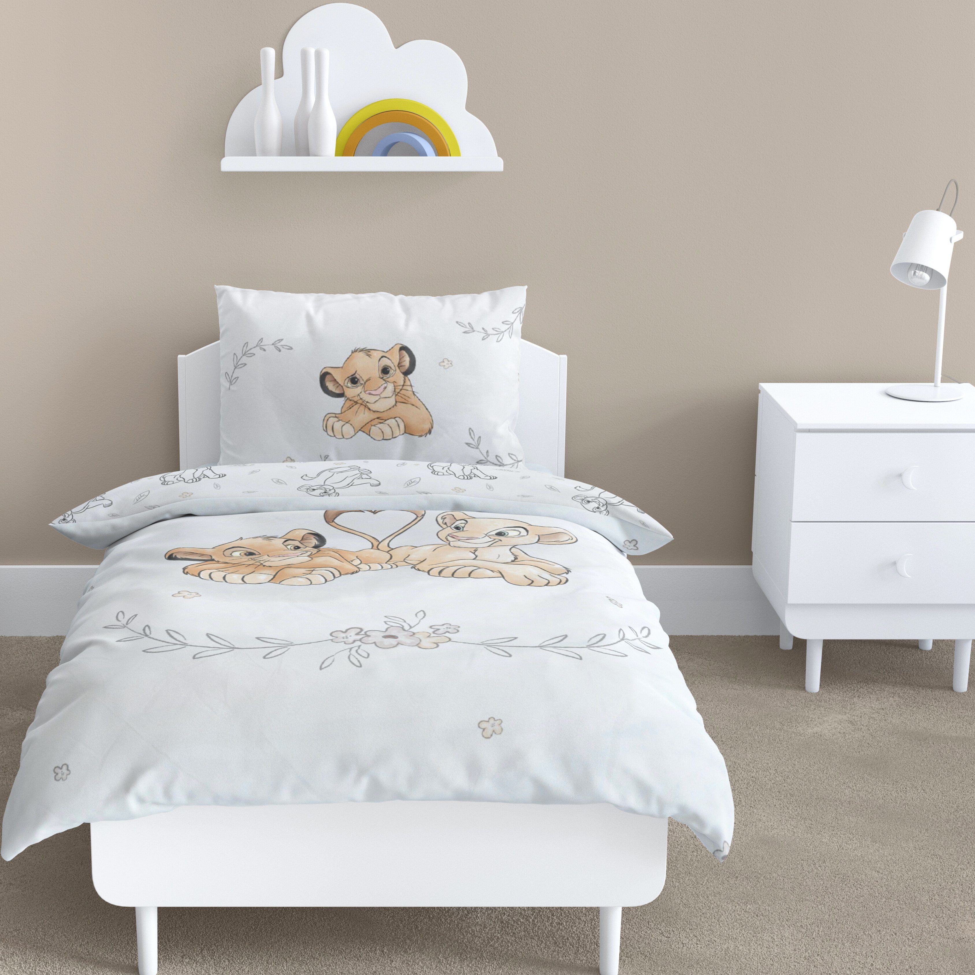 MTOnlinehandel Babybettwäsche König der Löwen 100x135 + 40x60 cm, 100 % Bau günstig online kaufen