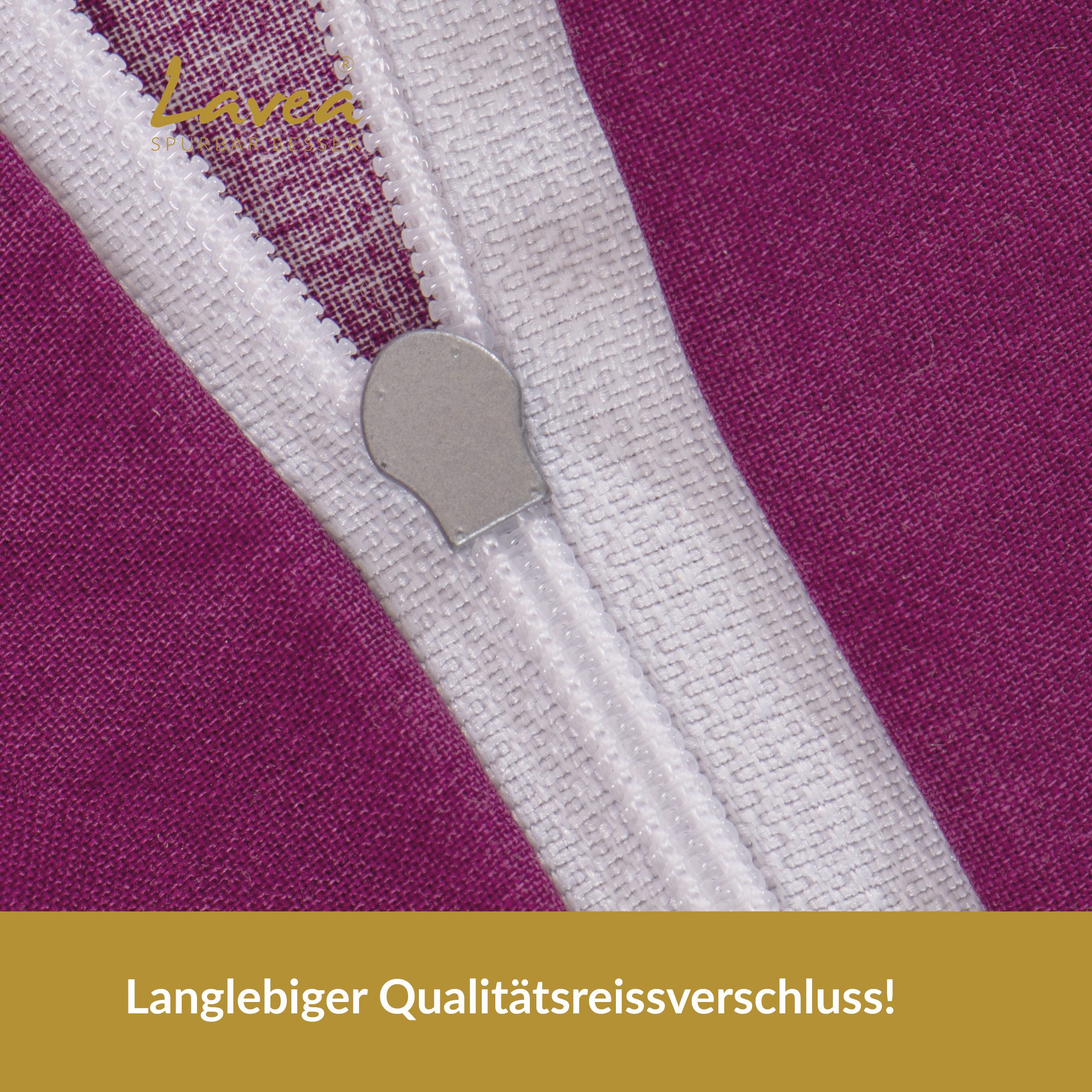 Lavea Kinderbettwäsche Bettwäsche Kinder Herzen Set, mit Reißverschluss, mit Herzmotiv, 100% Baumwolle, 2 teilig, weiche Bezüge für Bettdecke und Kopfkissen – Bild 5 von 5