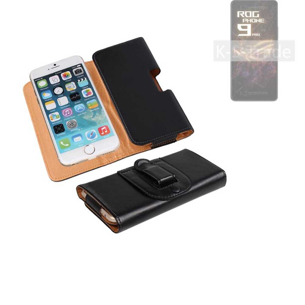 K-S-Trade Handyhülle für Asus ROG Phone 9 Pro, Schützhülle Handyhülle Holster Gürtel Tasche Schutzhülle
