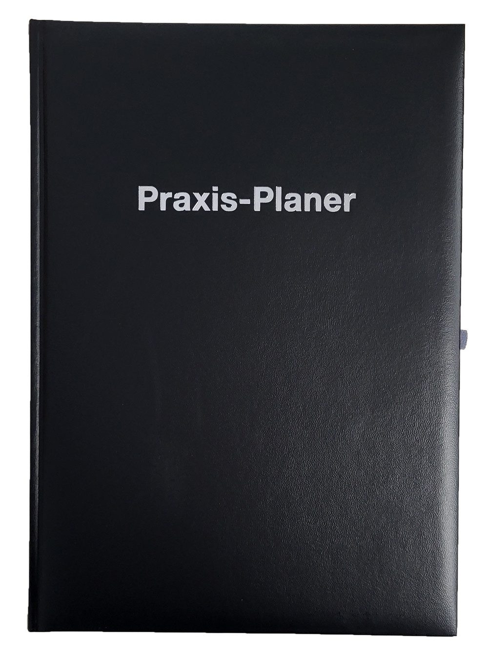 ADINA Terminkalender 2024 ADINA Praxis-Planer A4 1 Tag auf 1 Seite schwarz mit Silberprägu