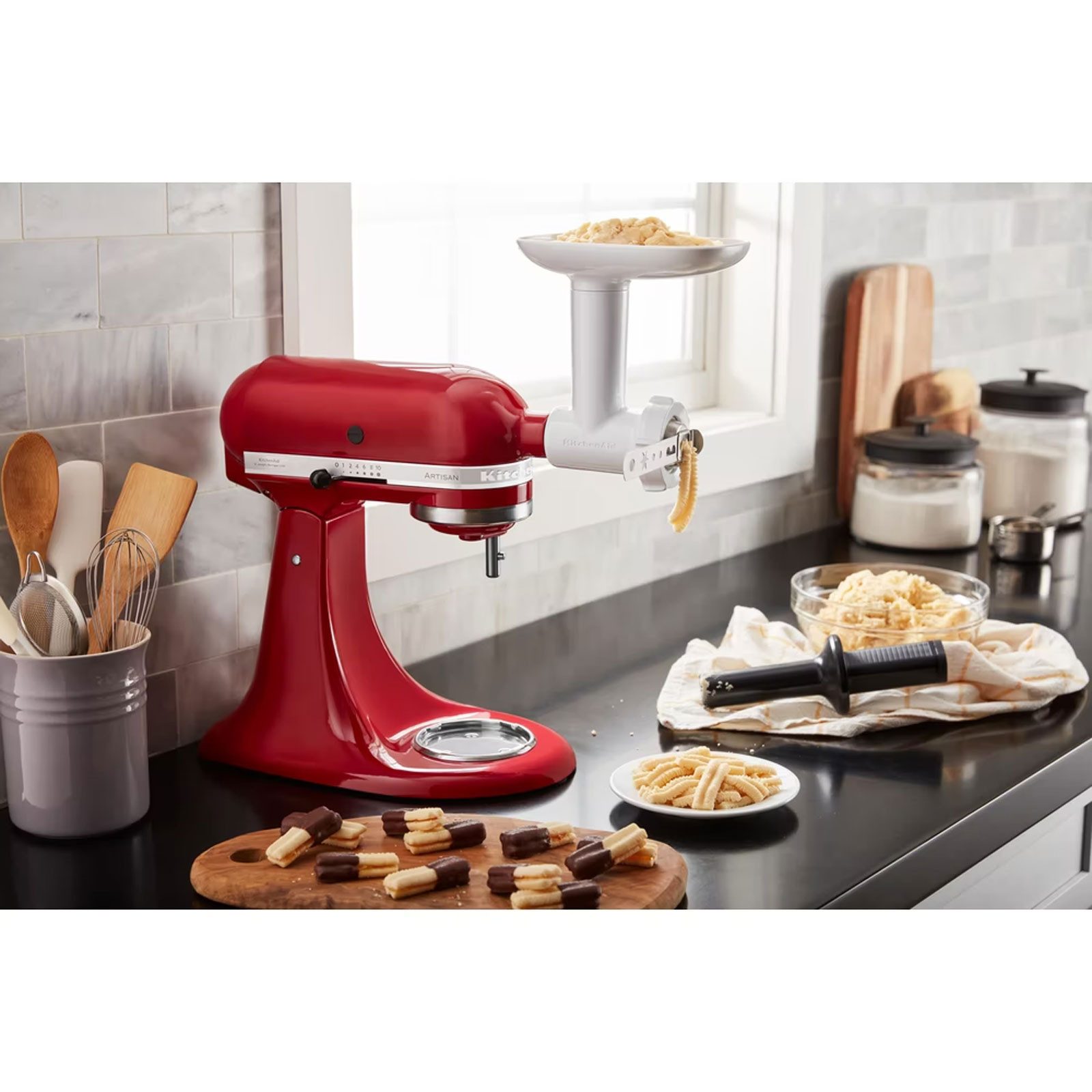 KitchenAid Küchenmaschine 5KSMFGCA, Mahlen, Hacken und Pressen wie ein Profi