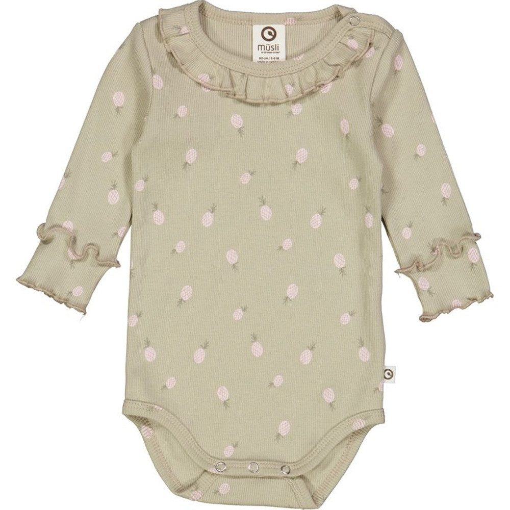 Müsli by GREEN COTTON Body Langarmbody Ananas