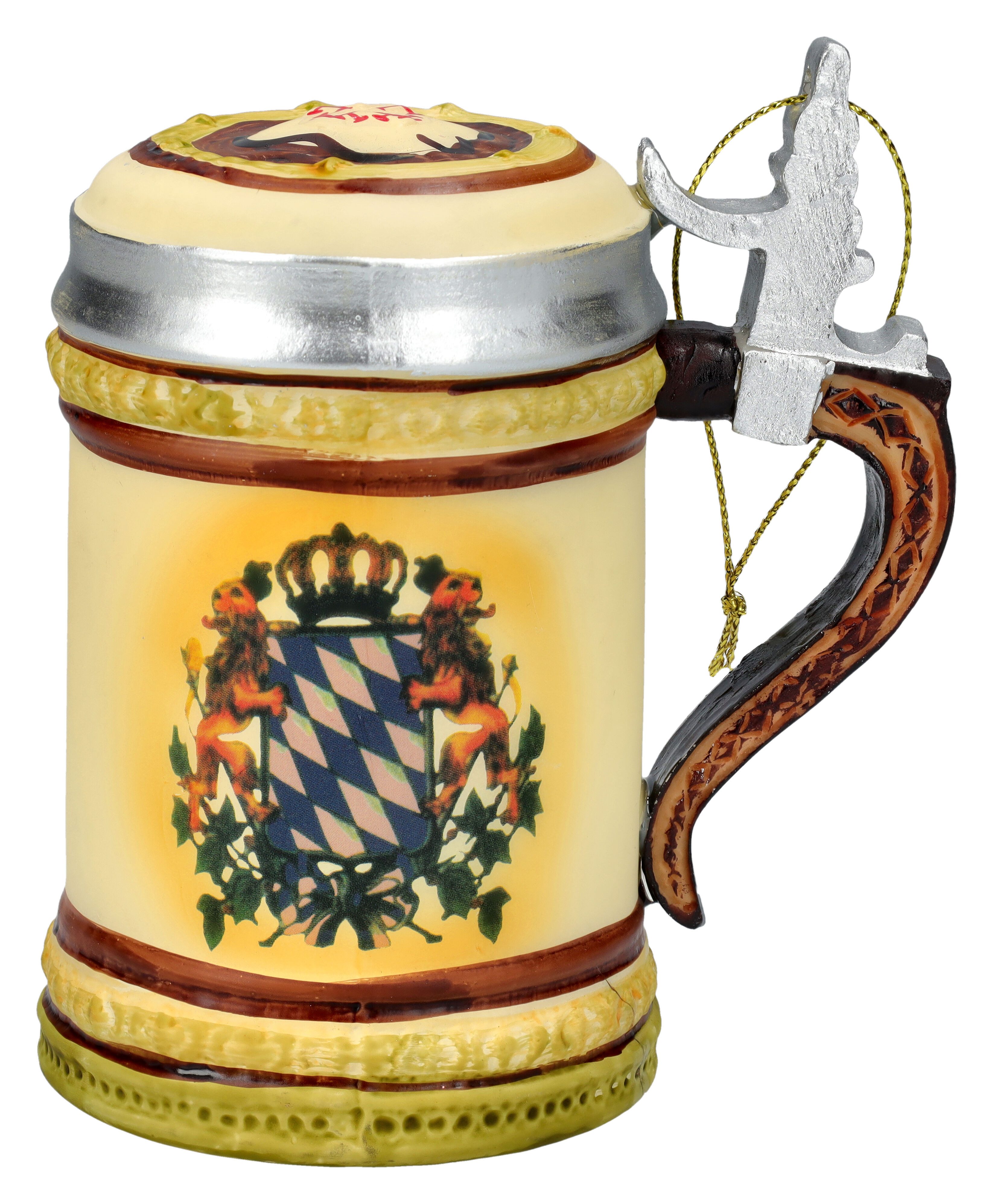 Figuren Shop GmbH Christbaumschmuck Weihnachtskugel - Bierkrug - Weihnachtsdeko Christbaumschmuck Deko (1-tlg)